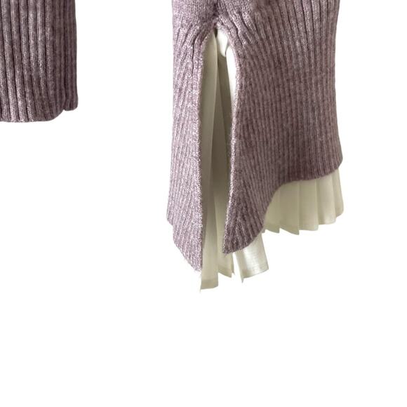 Vila Milano Purple Sweater Size Medium Ruffles - Picture 4 of 7